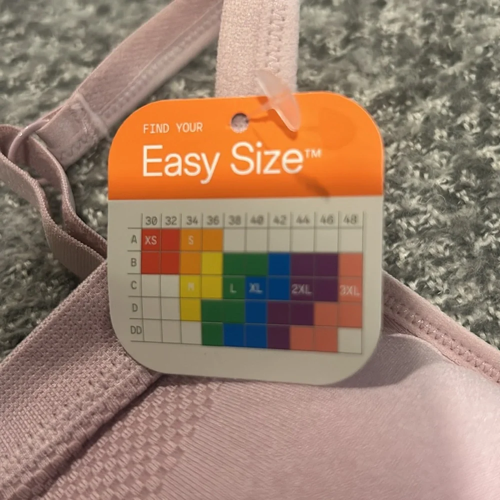Warner’s Easy Does It Lightly Lined Wireless Bra Size XS Lilac NWT - Picture 3 of 4
